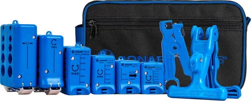 Vista 8 de Jonard Tools TK-105, Kit de herramientas de abertura y anillo de fibra óptica de alcance medio (1.2 mm - 10 mm) con estuche de transporte resistente