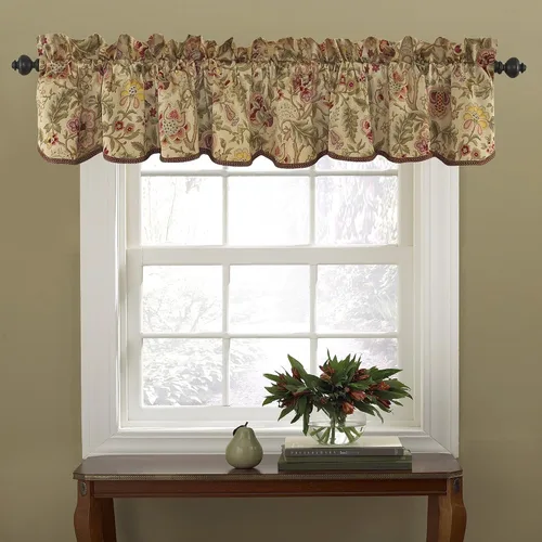 Vista 28 de Waverly Forever Peony - Juego de edredón de 4 piezas, 100% algodón, estampado floral de bayas, tamaño matrimonial/queen, con 2 fundas de almohada