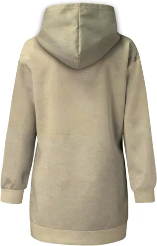 Vista 4 de Vestido de Halloween para mujer estampado de sudadera con capucha para otoño e invierno 2022