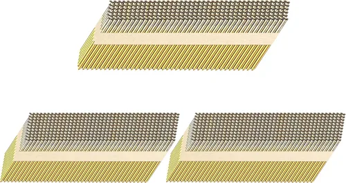 Vista 10 de HW HAMWOO 34° Framing Nails,Smooth Shank,2-1/2",1000Pcs Galvanized Nails,Paper Tape Strip Nails