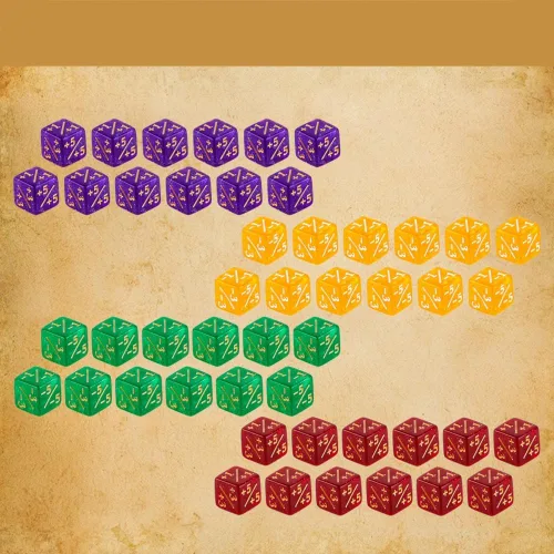 Vista 2 de Color MTG - Juego de dados de contador de palabras clave con bolsa de almacenamiento de dados para juegos de mesa MTG TGG (pequeño)