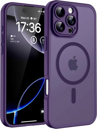Vista 48 de TOCOL Funda para iPhone 11, compatible con Magsafe, protección completa de cámara, imanes integrados, protección contra caídas, funda translúcida