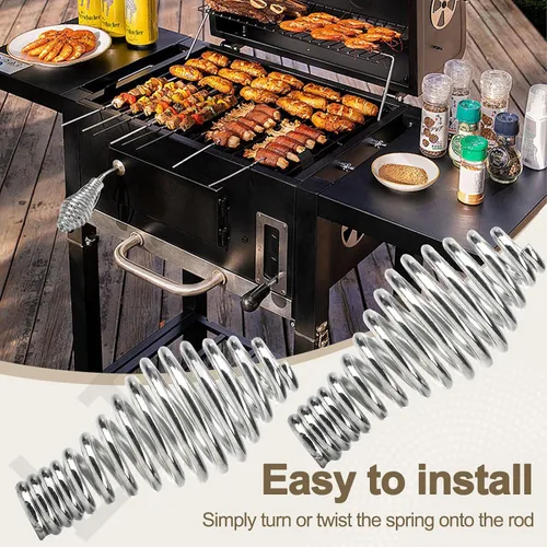 Vista 7 de Manija de puerta de resorte para estufa de pellets de barbacoa, 2 piezas (diámetro máximo: 1-3/4 ", longitud: 3-1/2", para varilla de 1/2") Uso