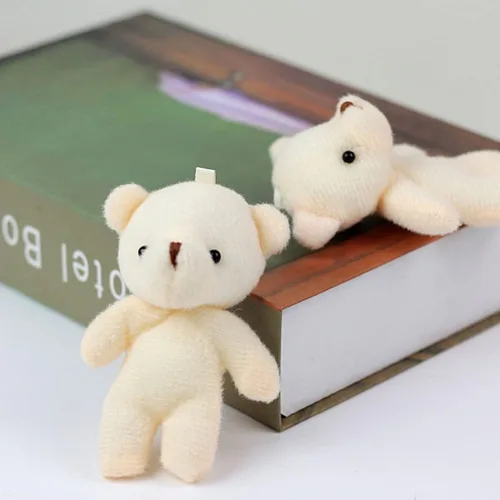 Vista 4 de Paquete de 12 mini colgantes de oso adorables osos pequeños para llaveros, mochilas, bolsos, manualidades, figuras de oso ligeras y portátiles