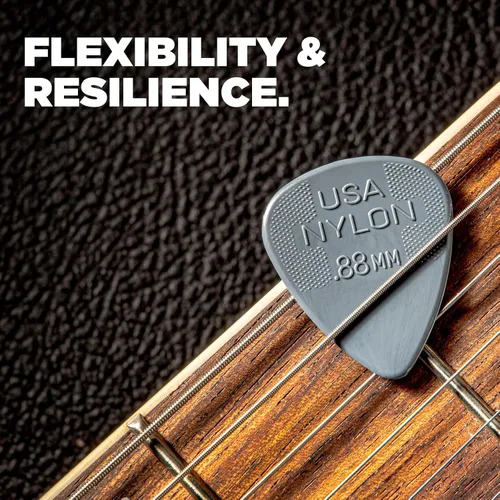 Vista 6 de JIM DUNLOP 44P100 - Púas de guitarra estándar de nailon de 0.039 pulgadas, paquete de 12