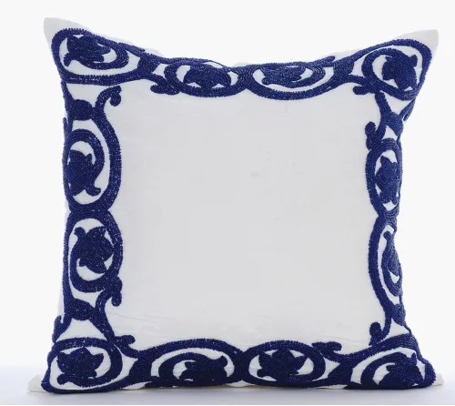 Vista 22 de The HomeCentric Funda de almohada, fundas de almohada decorativas de 12 x 12 pulgadas (11.8 x 11.8 in), color blanco, fundas de almohada de piel