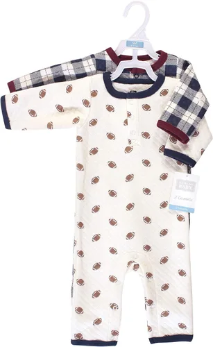 Vista 2 de Hudson Baby Overol acolchado unisex de primera calidad para bebé