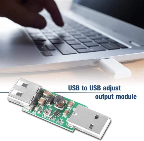 Vista 7 de Módulo convertidor Boost, ajustable de 5 V a 6-15 V DC-DC Step-Up Fuente de alimentación compacta y duradera para proyectos de electrónica DIY