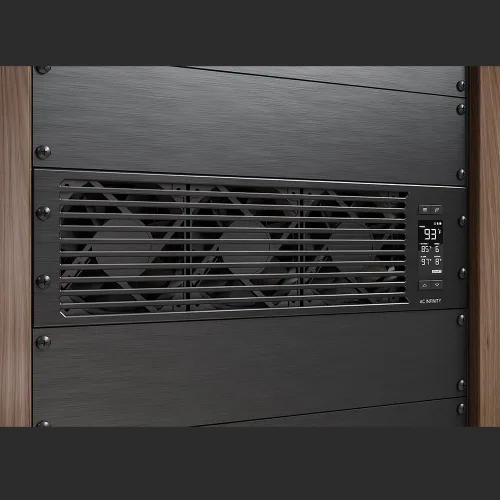 Vista 7 de AC Infinity CLOUDPLATE T9-N, panel de ventilador de montaje en rack 3U, flujo de aire de entrada