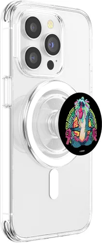 Vista 3 de Disney PopSockets MagSafe PopGrip de The Lion King Meditating Rafiki Retrato para iPhone