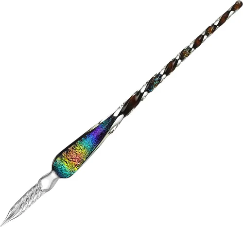 Vista 5 de molshine Bolígrafo de cristal hecho a mano para caligrafía de cristal, bolígrafo sumergido para artistas, mujeres, hombres y adolescentes, regalos