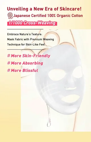 Vista 7 de menorah Brighten and Repair Rescue Sheet Masks (7 hojas) - Máscara facial con kombucha y extracto de naranja, hidratante y refuerzo de elasticidad