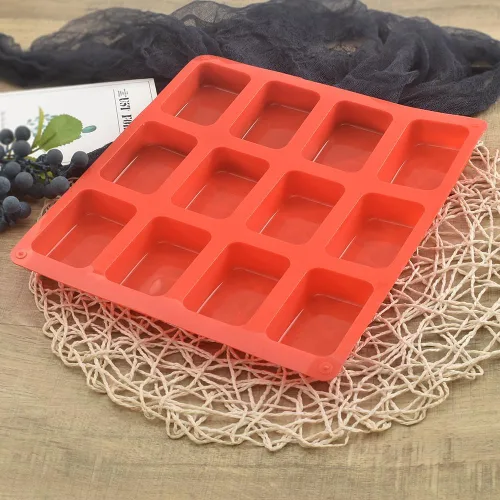 Vista 2 de ionEgg Molde de silicona para pan, mini sartén antiadherente, molde de silicona para hornear pan de 12 cavidades, para pastel de pan, pan, pastel