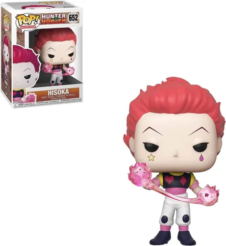Vista 2 de POP Funko Anime: Hunter x Hunter - Figura de vinilo Hisoka (incluye funda protectora de caja compatible)