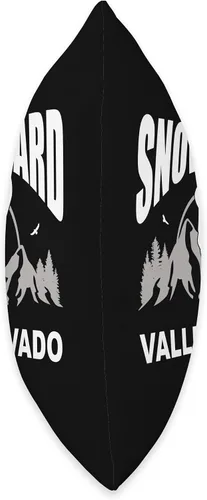 Vista 2 de Snowboard Valle Nevado by Vertical Blue Designs Snowboard Rider Valle Nevado Chile Throw Pillow, 16x16, Multicolor