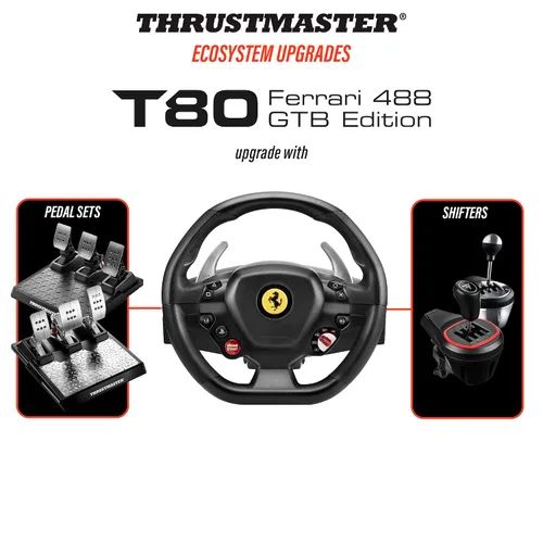Vista 3 de ThrustMaster T80 Ferrari 488 GTB Edition (PS4 PC)