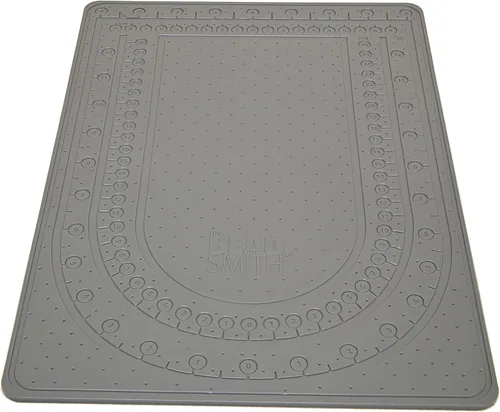 Vista 7 de The Beadsmith Alfombrilla adhesiva para cuentas: 5.5 x 3.25 pulgadas, tamaño pequeño, color gris, almohadilla antideslizante, tecnología de enjuague