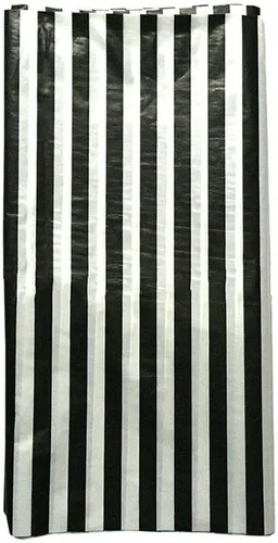 Vista 3 de oocc Mantel desechable con rayas blancas, 54 x 108 pulgadas, 2 unidades Raya blanca