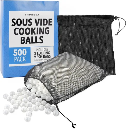 Vista 7 de IMPRESA Paquete de 500 bolas Sous Vide – Control de evaporación y cocción uniforme con bolas aislantes Sous Vide – Compatible con Anova, Inkbird