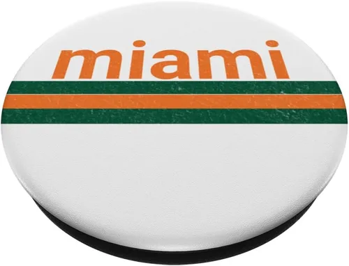 Vista 2 de Miami Retro Souvenir PopSockets PopGrip intercambiable