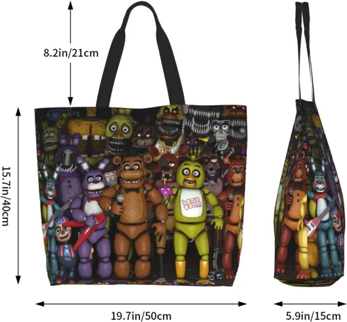 Vista 6 de BELSAV Bolsa de mano con estampado para mujer, reutilizable, plegable, bolsa de compras, bolsa de playa, bolsa de hombro, bolsa de viaje