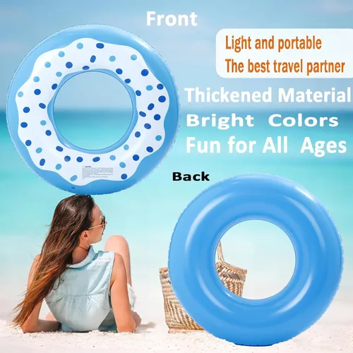Vista 3 de Luau - Flotadores de piscina hawaianos - Tubos inflables para adultos, tubo inflable para piscina, anillo de natación para decoración de fiesta