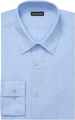Vista 3 de Van Heusen - Camisa de vestir para hombre, de popelina ajustada lisa