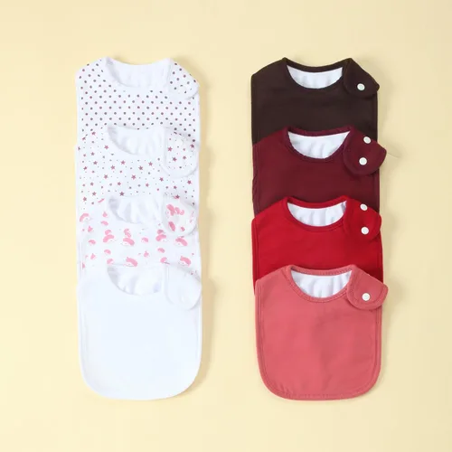 Vista 9 de Baberos impermeables Benoxine para bebés, niños y niñas, baberos tipo bandana suaves y absorbentes para recién nacidos de 0 a 12 meses