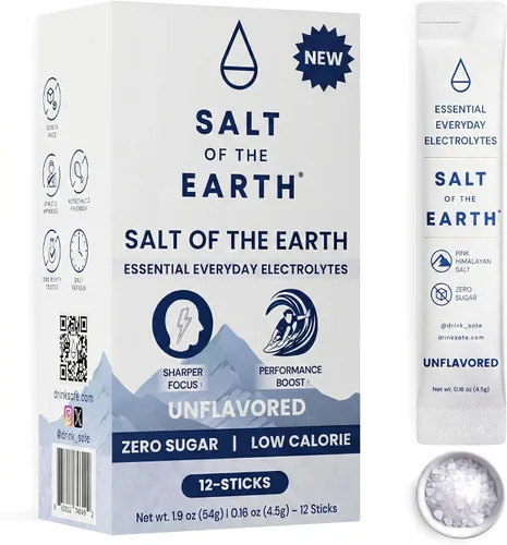 Vista 17 de Salt of the Earth Electrolito de alta calidad sin azúcar – Hecho con sal rosa del Himalaya – Paquetes de polvo de hidratación Ingredientes premium