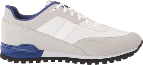 Vista 6 de BOSS Tenis de malla de perfil bajo para hombre con suela gruesa de contraste
