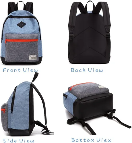 Vista 7 de CAIWEI Mochila infantil de moda (azul)