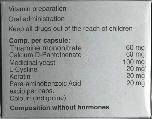 Vista 4 de Pantogar Pantovigar Tratamiento Específico para Cabello y Uñas (90 Cápsula -1 Caja)