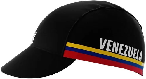 Vista 2 de ScudoPro Venezuela Code - Gorra de ciclismo para carretera o correr Negro