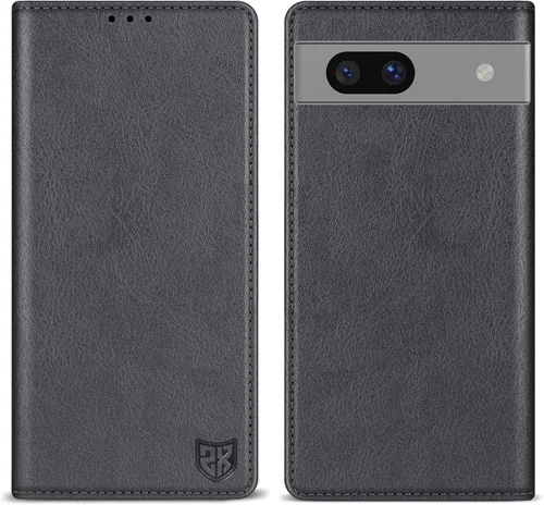 Vista 23 de ZZXX - Funda tipo cartera para Google Pixel 7, magnética fuerte de 6.3 Negro