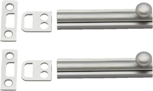 Vista 3 de QCAA Perno de superficie de latón macizo, 2", latón pulido, paquete de 1, fabricado en Taiwán