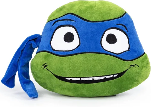 Vista 4 de Jay Franco Nickelodeon Teenage Mutant Ninja Turtles Mutant Mayhem Leonardo Nogginz - Juego de manta y almohada de felpa de 40 x 50 pulgadas, juego