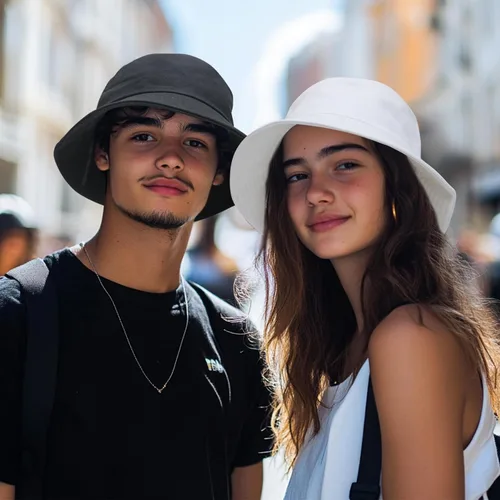 Vista 10 de PFFY Bucket Hat for Women Men Cotton Summer Sun Beach Fishing Cap