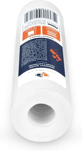 Vista 3 de Aquaboon Filtro de Sedimentos de 5 Micrones 10 x 2.5 - Repuesto de Filtro de Agua para Toda la Casa Compatible con Filtros de Agua de Pozo - P5