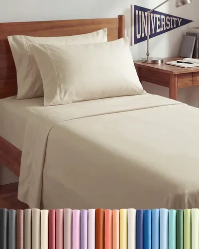 Vista 220 de Juego de sábanas Twin de 4 piezas - Cómodo, transpirable y refrescante - Juego de ropa de cama de lujo de hotel ultrasuave con bolsillos profundos
