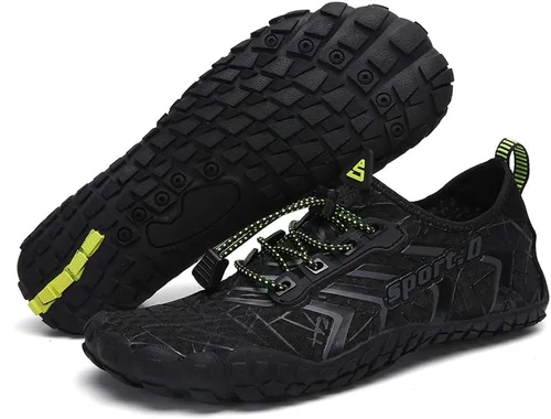 Vista 2 de UBFEN Zapatos de agua para natación, zapatos de natación para hombre y mujer, deportes de playa, secado rápido, descalzos para navegación, pesca