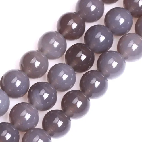 Vista 34 de GEM-Inside Cuentas Sueltas de Piedras Preciosas de Ágata Azul Bandeada Natural de 6mm Cuentas Redondas de Piedra de Energía para Hacer Joyas 15