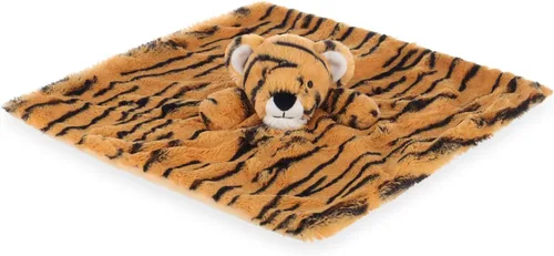 Vista 5 de Apricot Lamb Manta de seguridad de tigre para bebés, suave Loveys para bebé de 14 pulgadas