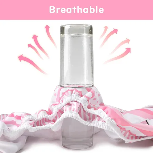 Vista 3 de Littleforbig Lavable Ajustable Reutilizable Impermeable Tela Adulto Pañal Wrap Cover - Bebé Usagi Patrón S