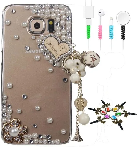Vista 8 de Bling Case SSSGCDwCPSeries-7 - Funda con cristales brillantes, diseño 3D hecho a mano