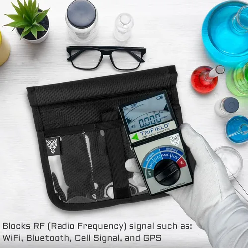 Vista 6 de Xtreme Sight Line ~ Serie Xecutive LITE Bolsa Faraday para teléfonos y otros dispositivos electrónicos pequeños ~ Seguridad de datos para viajes