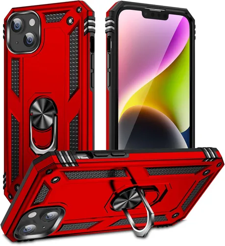 Vista 27 de Korecase Funda para iPhone 8, protección de cámara, armadura militar, doble capa, soporte compatible con iPhone 6 6s y iPhone 7 8, color negro
