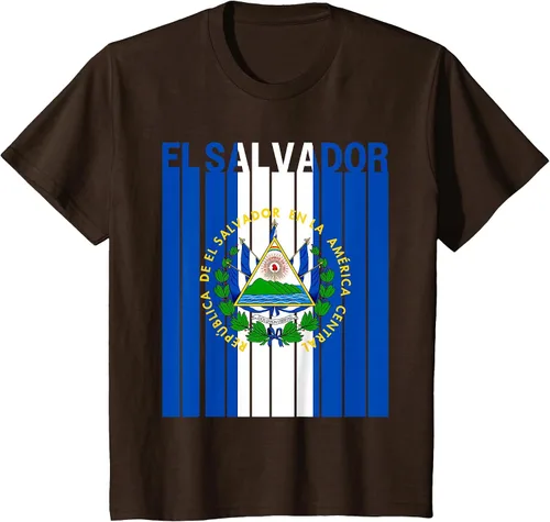 Vista 10 de Camiseta con la bandera de El Salvador