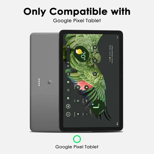 Vista 2 de Protector de pantalla de vidrio templado para tableta Google Pixel, protector de película antiarañazos ultra fino HD transparente antihuellas