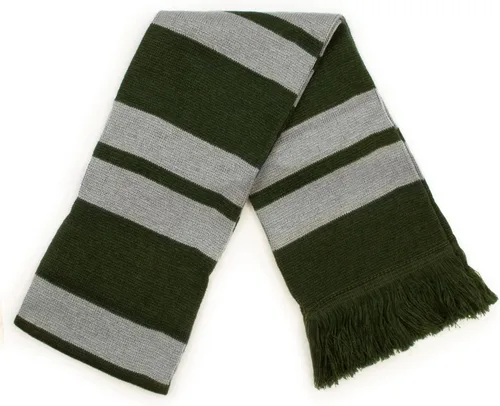 Vista 2 de Culturefly Harry Potter House - Bufanda de rayas prémium con parche en la cresta, talla única