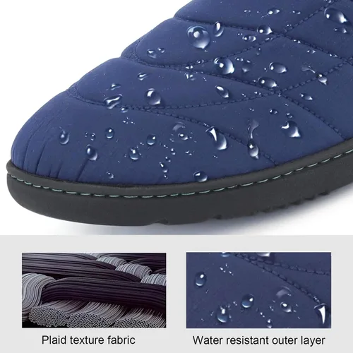Vista 2 de Pantuflas para hombre de espuma viscoelástica para exteriores, zapatos de casa para interiores